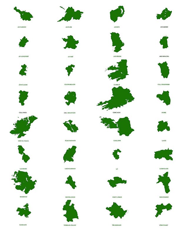 Counties of Ireland. For Sale.